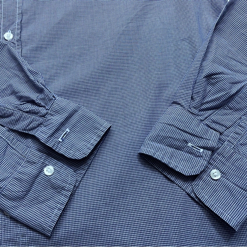 Frank & Eileen Paul Button Up Shirt Mens Size Large Long Sleeve Blue Checked USA - Picture 8 of 13